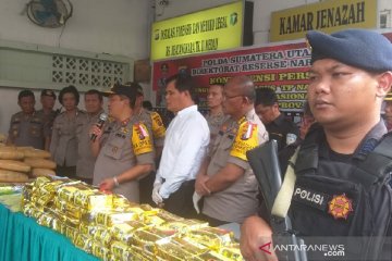 Polda Sumut ungkap sindikat narkoba internasional Malaysia