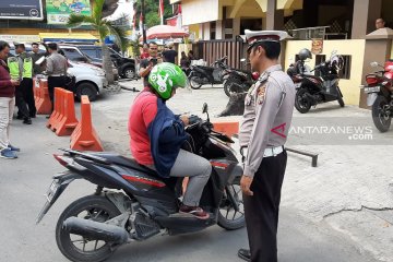 Hari pertama Operasi Patuh Toba, ribuan  kendaraan bermotor ditilang