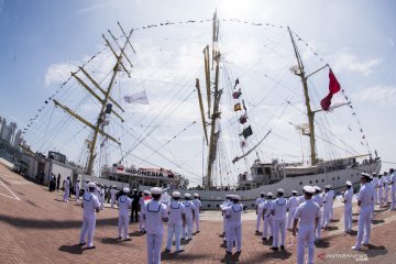 KRI Bima Suci sandar di Busan