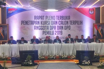 KPU tetapkan 9 Parpol lolos ke parlemen