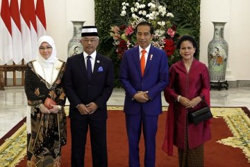 Presiden RI sambut kedatangan Raja Malaysia di Istana Bogor