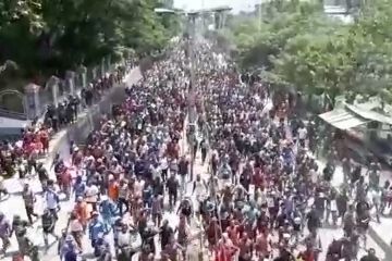 Ribuan massa gelar aksi jalan kaki di Jayapura