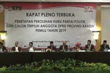 Empat Parpol  tak peroleh kursi DPRD Banten