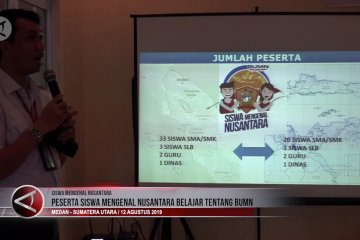 Peserta Siswa Mengenal Nusantara belajar tentang BUMN