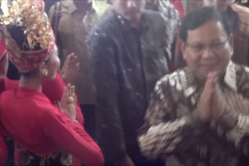 Prabowo hadiri Kongres PDI Perjuangan di Bali