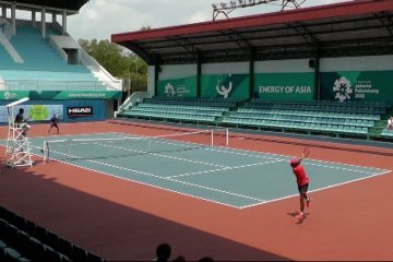 10 negara adu kemampuan di stadion tenis Jakabaring