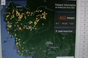 BMKG : 402 hotspot ditemukan di Kalbar