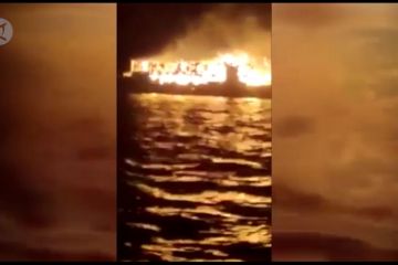 Kapal tujuan Sulteng terbakar di Pulau Bokori, 7 orang tewas