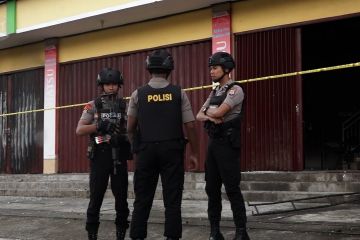 Personel Gabungan berpatroli dan jaga objek vital