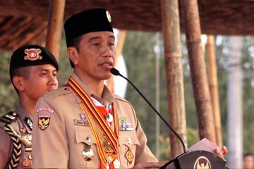 Presiden sebut Pramuka mampu tangani persoalan terkini