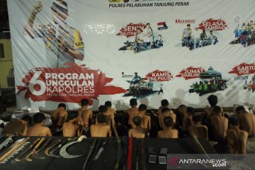 Polisi Tanjung Perak menggagalkan tawuran antargeng anak di Surabaya