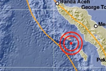 Gempa terjadi di Aceh magnitudo 5 tidak berpotensi tsunami