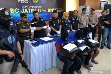 BNN dan BC Jatim gagalkan peredaran 7 kilogram ganja di Malang