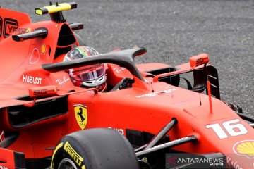 Monza diguyur hujan, Leclerc tercepat di FP1 GP Italia