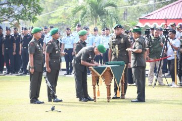 Tiga jabatan Dandim di jajaran Korem 033/Wira Pratama dimutasi