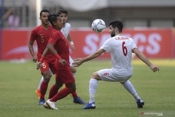 Laga persahabatan timnas U-19 Indonesia melawan timnas U-19 Iran