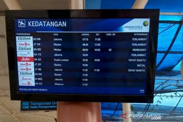 Sejumlah penerbangan di Bandara Pekanbaru tertunda, akibat kabut asap