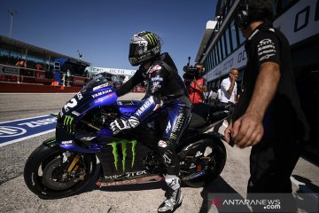 Tiga Yamaha finis teratas FP2 GP Aragon, Marquez terjatuh