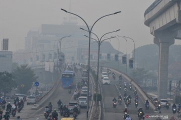 Asap kiriman, kualitas udara di Palembang kembali memburuk