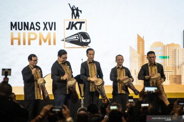 Presiden Jokowi membuka Munas HIPMI