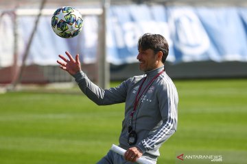 Latihan Bayern Munchen jelang pertandingan penyisihan grup B Liga Champions