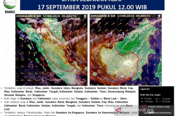 Sebaran asap karhutla terdeteksi hingga ke Singapura dan Malaysia