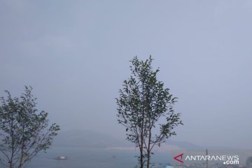 Pulau Tambelan Bintan diselimuti kabut asap