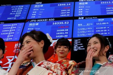 Saham Tokyo ditutup melambung, Indeks Nikkei melonjak 420,30 poin