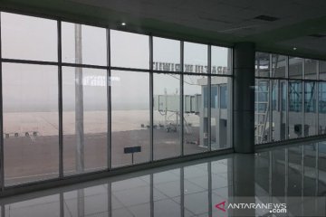 Jarak pandang di Bandara Tjilik Riwut fluktuatif akibat kabut asap