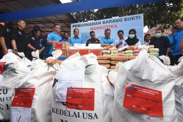 BNN musnahkan 77 kilogram sabu-sabu