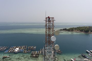 Perawatan menara telekomunikasi di Kepulauan Seribu