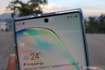 Mencoba Samsung Galaxy Note 10+5G di Korea