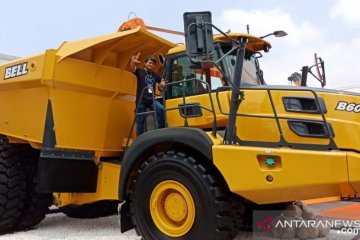 Empat truk besar yang mejeng di Mining Indonesia Expo 2019