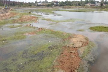 Air Waduk Gesek Bintan kembali mengering