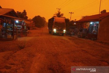 Makin pekat kabut asap karhutla di Muarojambi