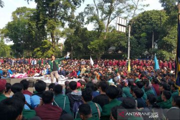 Mahasiswa Bandung tolak RUU KPK dan KUHP