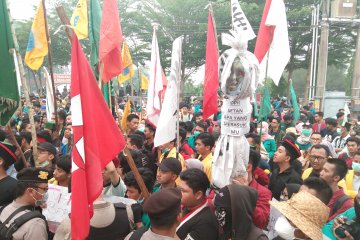 Demo mahasiswa, di Kalteng mereka tolak RUU Pertanahan