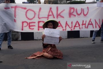 Mahasiswa Garut gelar aksi tolak RUU Pertanahan