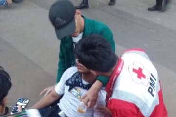 PMI kerahkan puluhan personel dan ambulans di lokasi unjuk rasa