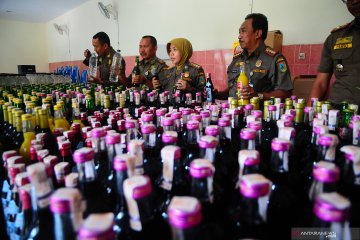 Rilis hasil razia minuman keras di Kudus