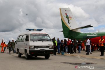 Jenazah korban penembakan di Kabupaten Puncak dibawa ke Makassar