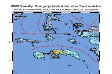 Flash - Gempa magnitudo 6,8 guncang pulau Ambon