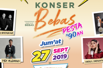 Malam ini ada pesta musik 90-an di konser "Bebas"