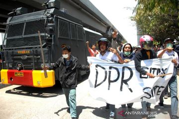 Aksi pelajar di Makassar