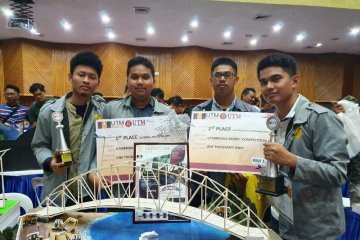 Mahasiswa UI juara umum kompetisi perancangan jembatan di Malaysia