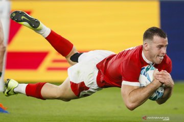 Wales menang dramatis atas Australia di Piala Dunia Rugby