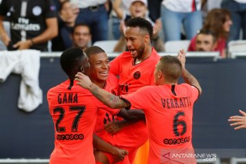 Mbappe, Neymar bahu membahu menangkan PSG atas Bordeaux