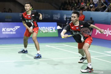 Fajar/Rian terhenti pada babak dua Indonesia Masters 2019
