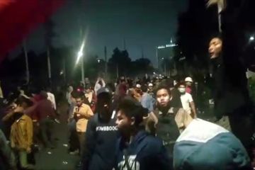 Demo pelajar ricuh di Palmerah