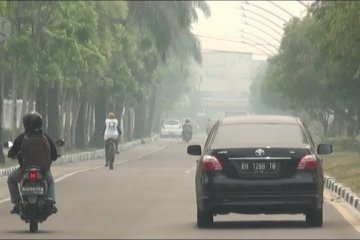 Kota Palangka Raya kembali berkabut asap